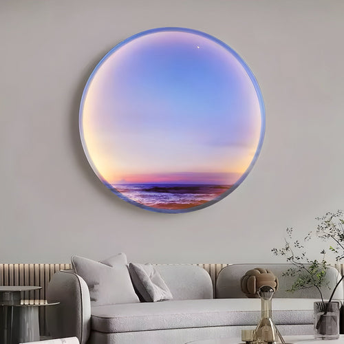 Applique murale anneau LED à décor nature Circle