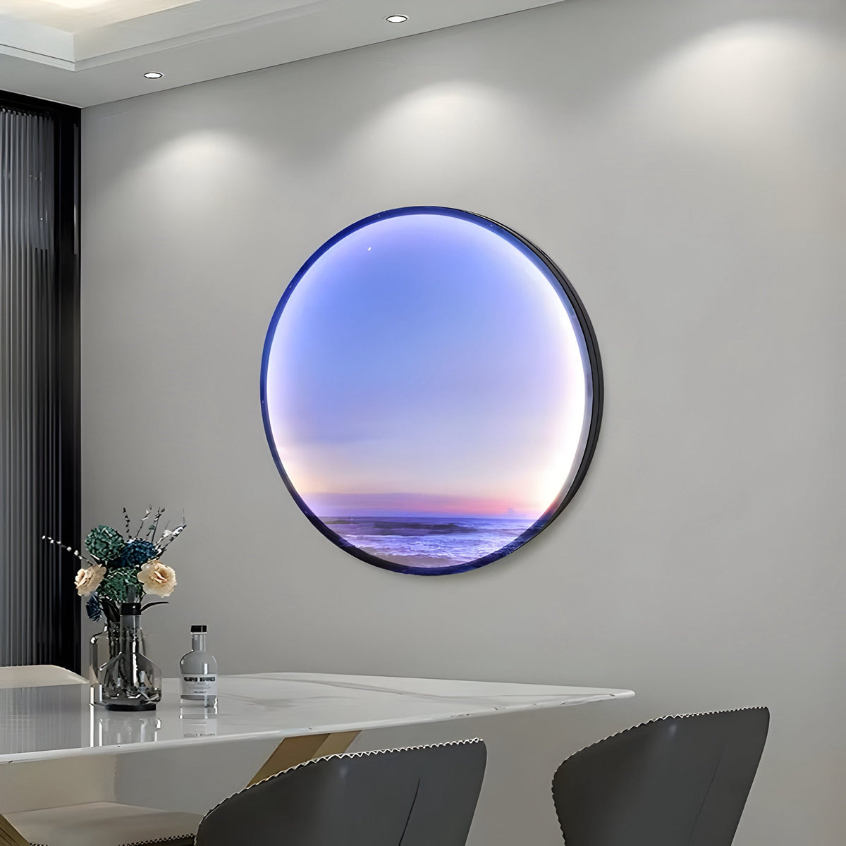 Applique murale anneau LED à décor nature Circle, vue 3