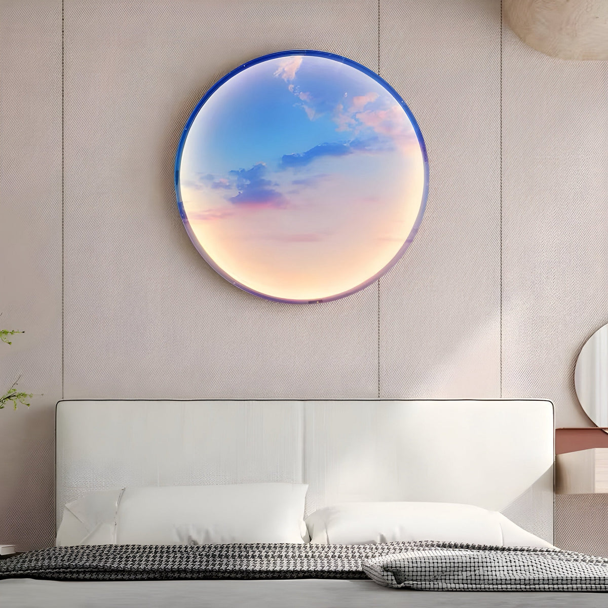 Applique murale anneau LED à décor nature Circle, vue 4