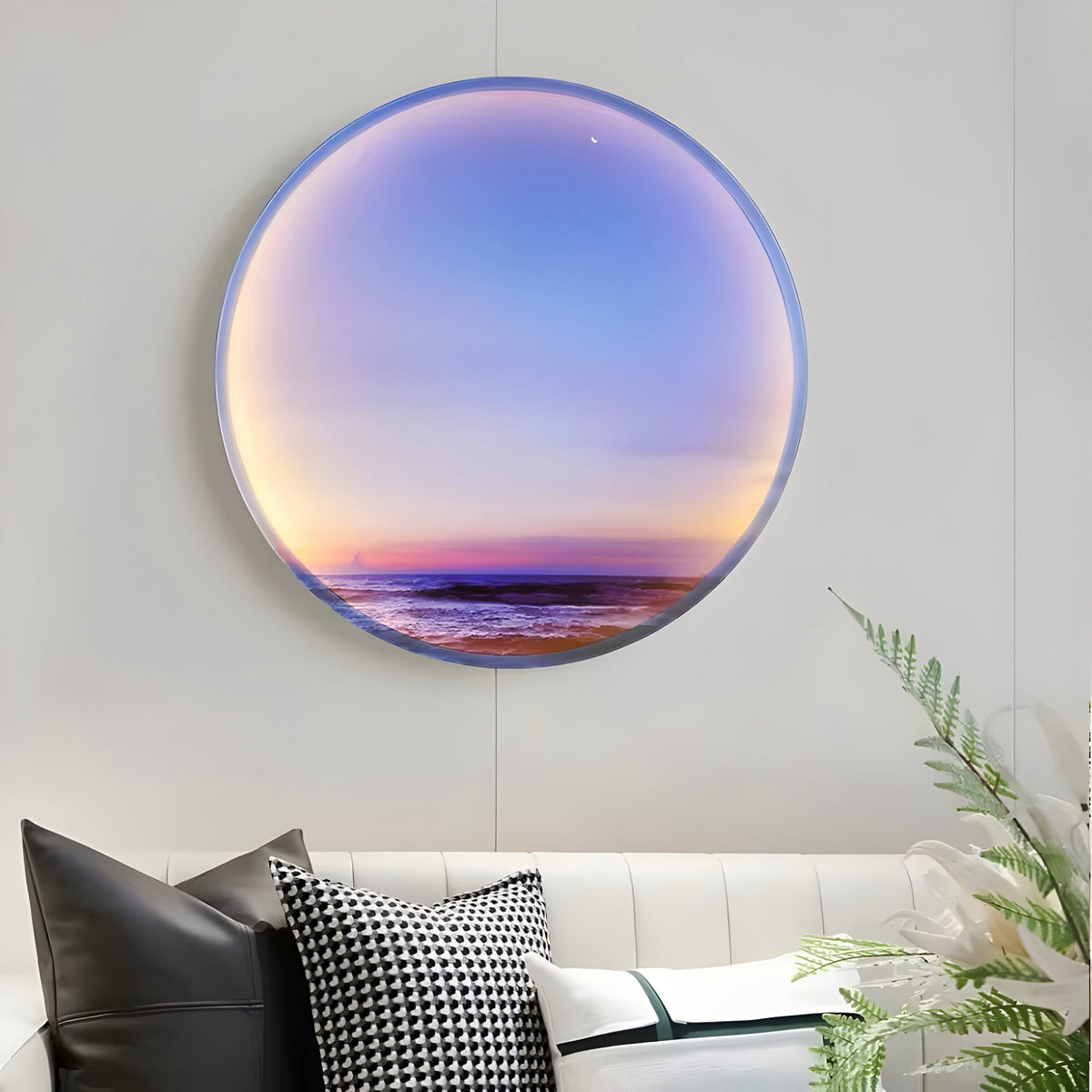 Applique murale anneau LED à décor nature Circle, vue 5