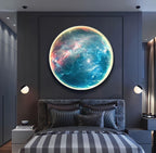 Applique murale anneau LED planète rétroéclairée Galaxy