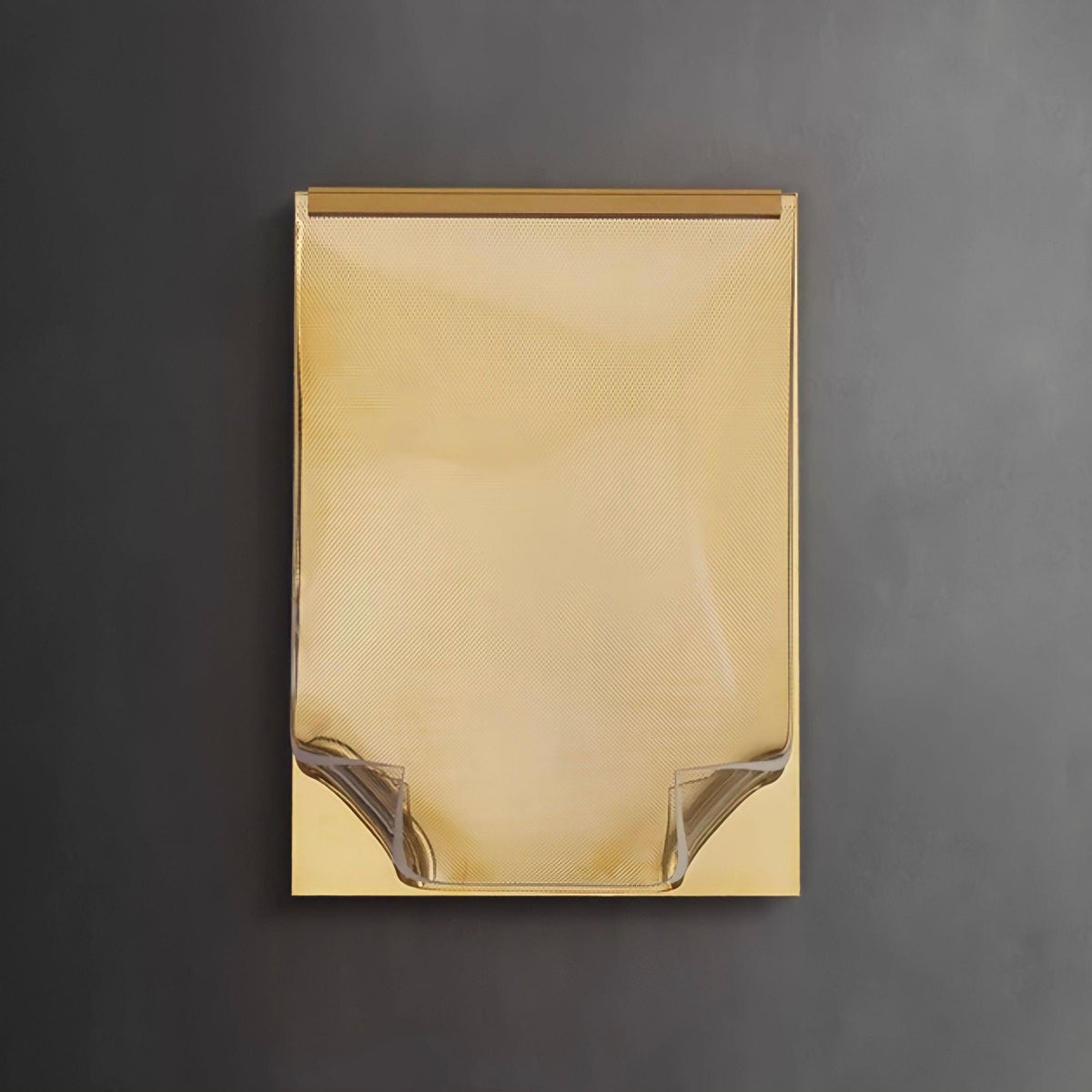 Applique murale design dorée futuriste, LED intégrée, vue 4