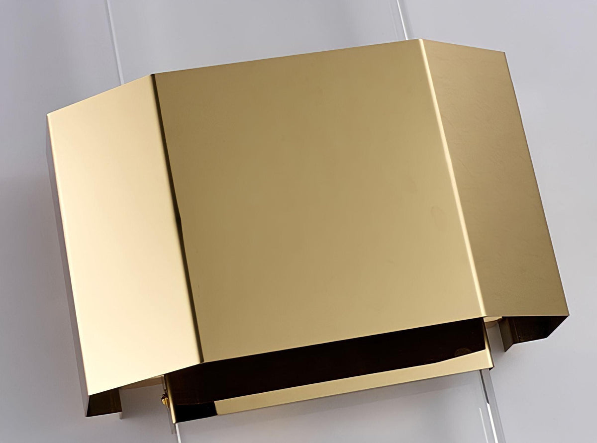 Applique murale design en cristal K9 et aluminium doré, vue 4