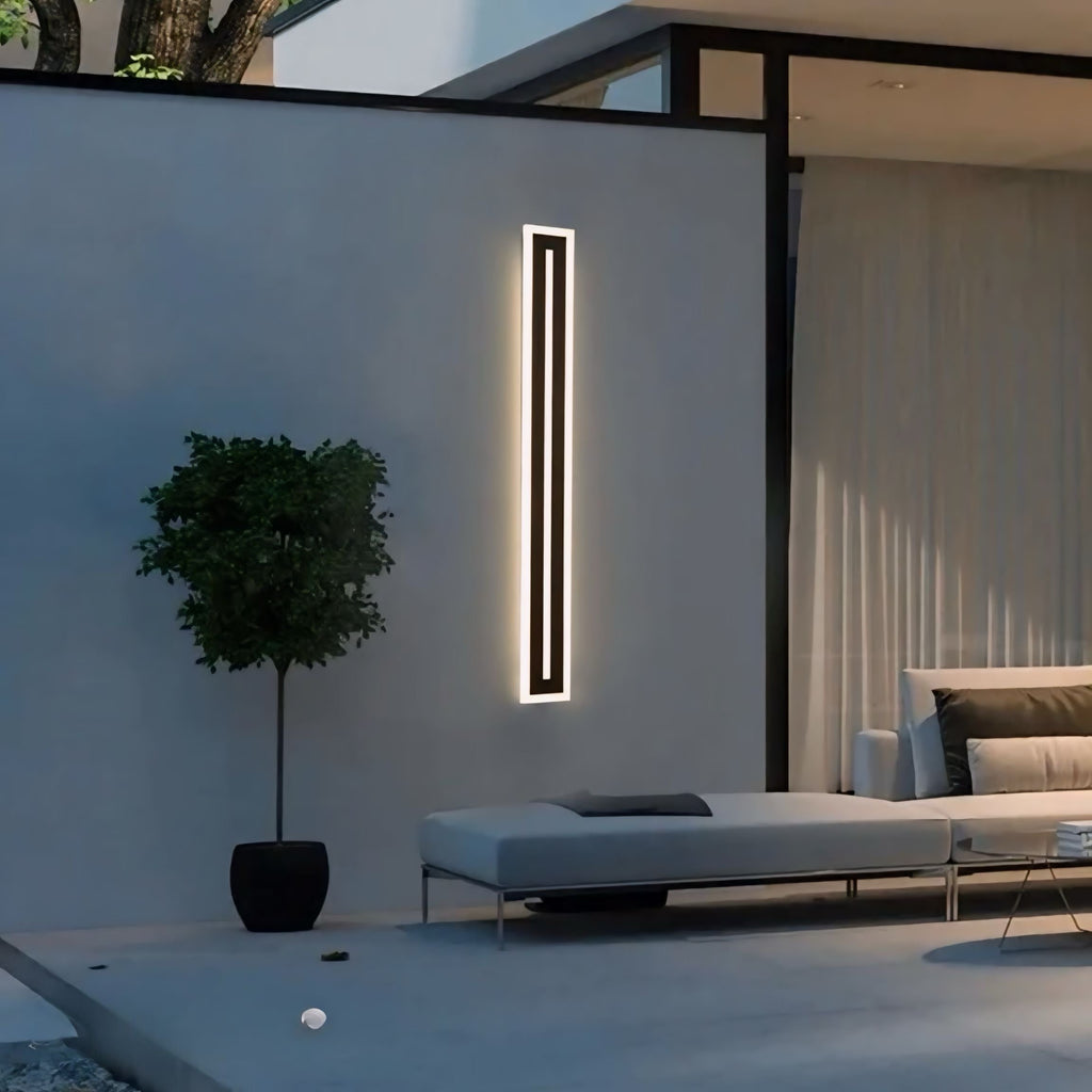 Applique murale design LED linéaire, intérieur ou extérieur