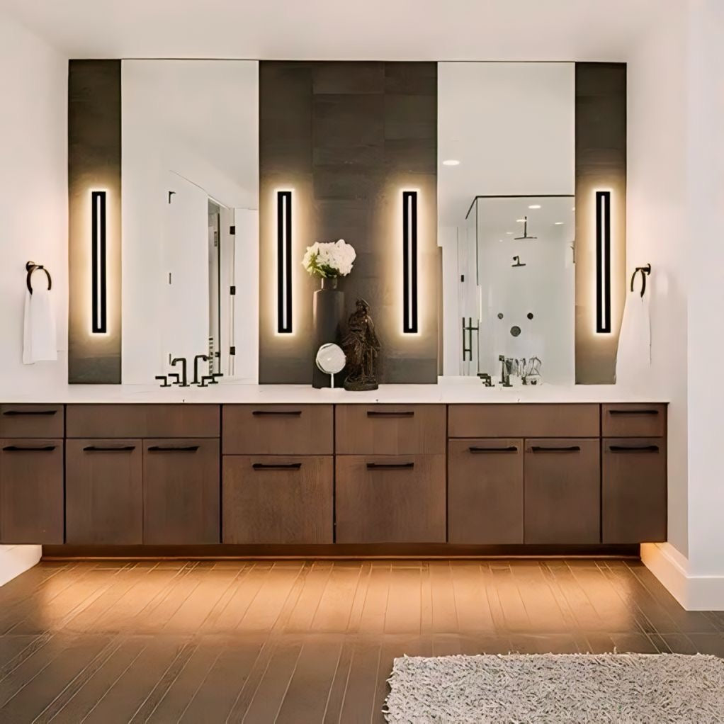 Applique murale design LED linéaire, intérieur ou extérieur, vue 8