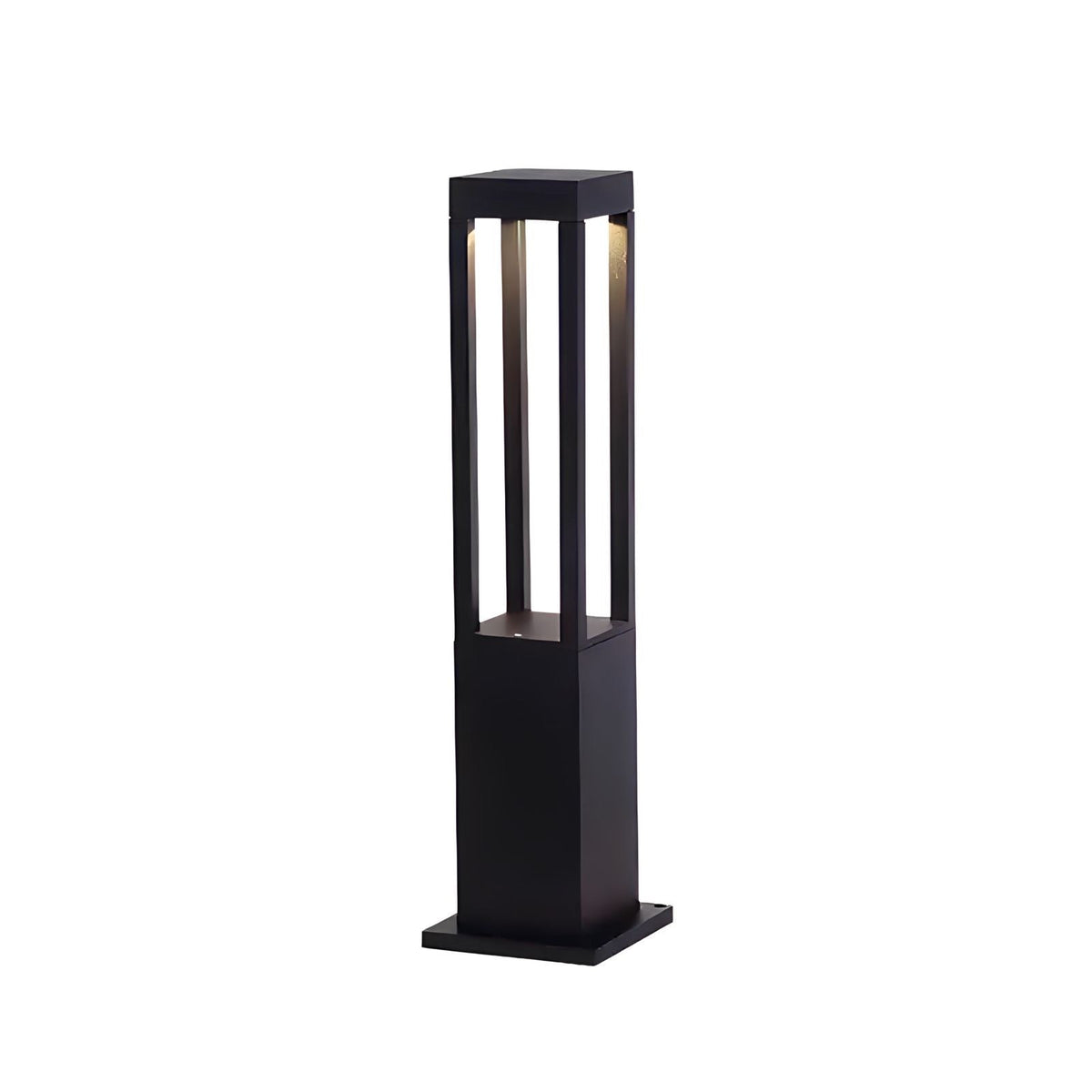 Borne extérieure LED en aluminium noir, IP68, vue 5