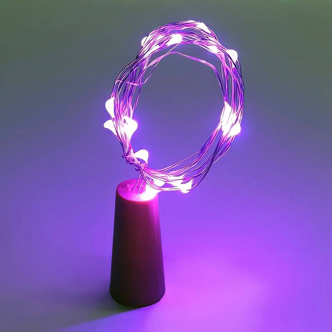 Guirlande LED pour bouteille avec bouchon interrupteur, vue 12