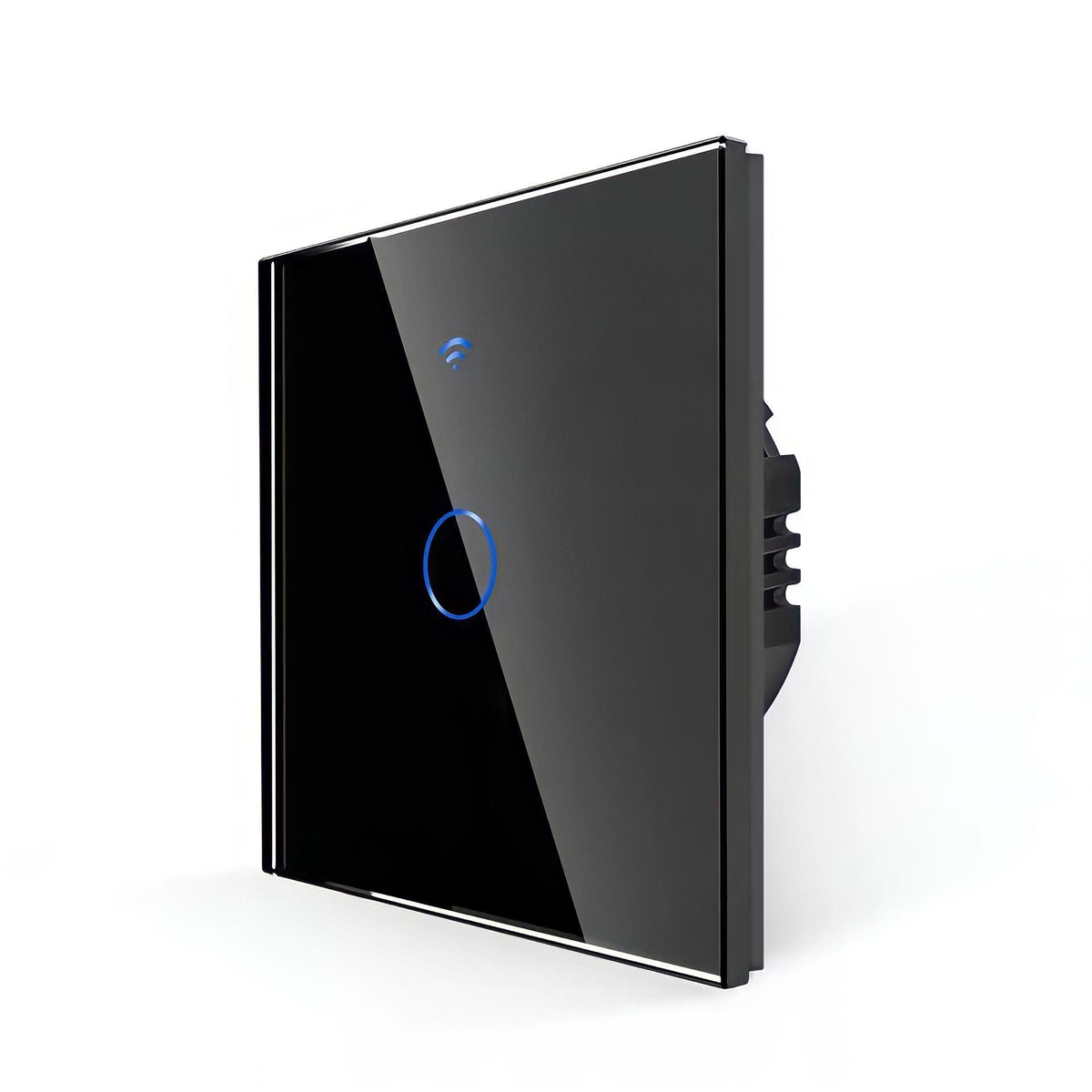 Interrupteur tactile connecté Wi-Fi ou Zigbee en verre trempé, vue 2