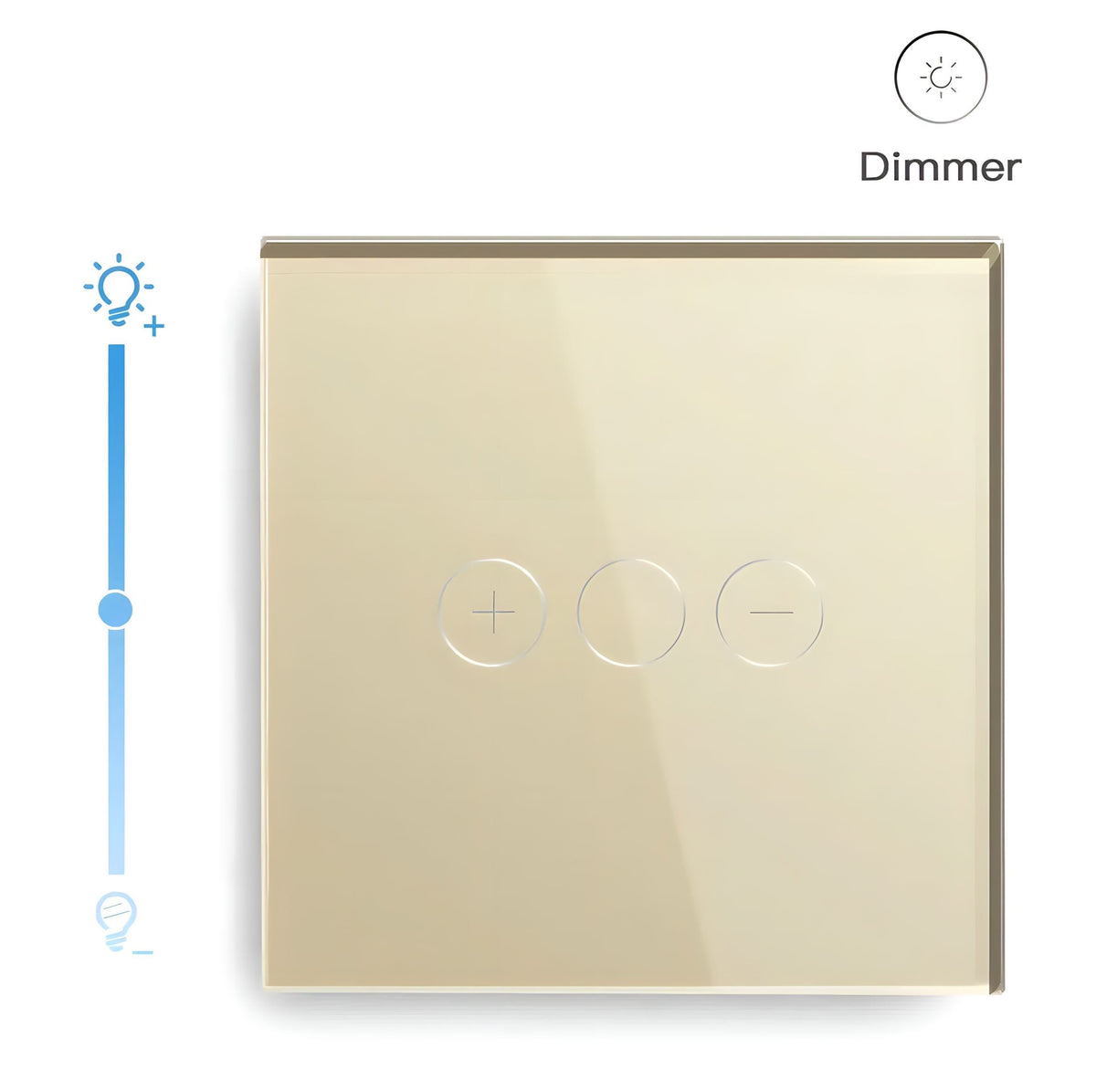 Interrupteur variateur tactile en verre trempé, vue 7