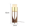 Lampadaire japonais à socle en bois de noyer ou hêtre, vue 13