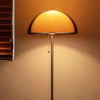 Lampadaire japonais champignon à abat-jour ambre, vue 4