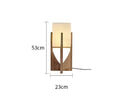 Lampe à poser wabi-sabi en bois de noyer ou de hêtre, vue 7