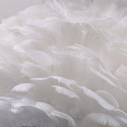 Lampe de chevet design à plumes, blanche, pêche ou noire, vue 2