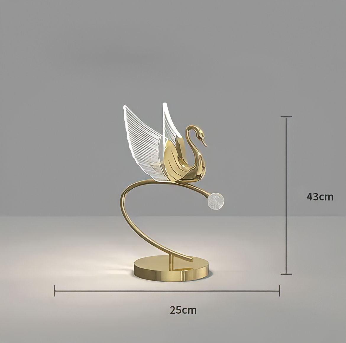 Lampe de chevet design en forme de cygne, LED, vue 10