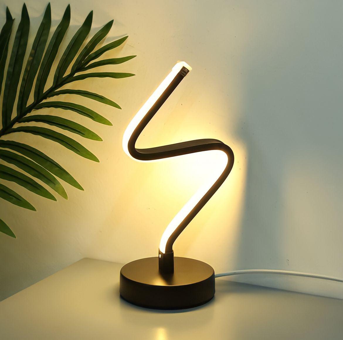 Lampe de chevet design en spirale d'aluminium, vue 11