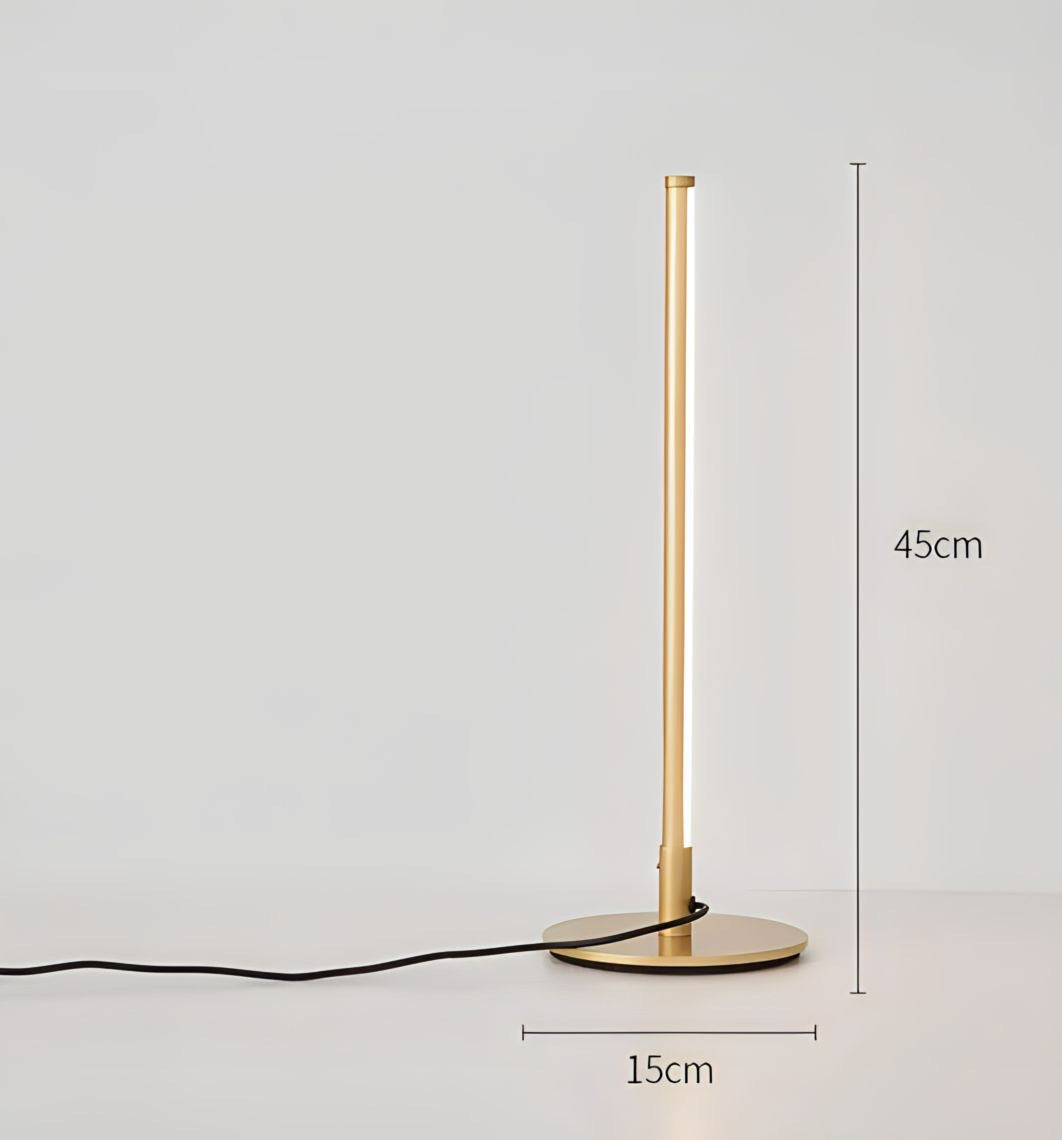 Lampe de chevet design minimaliste en aluminium, vue 8