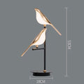 Lampe de chevet oiseaux chanteurs en acier et acrylique, vue 6