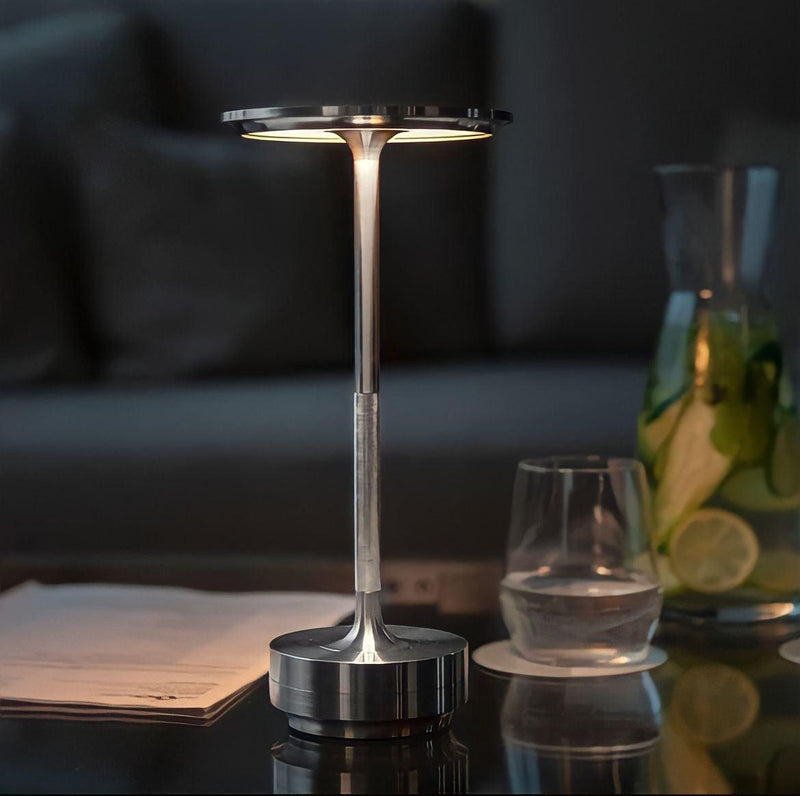 Lampe sans fil rechargeable en aluminium à variateur tactile