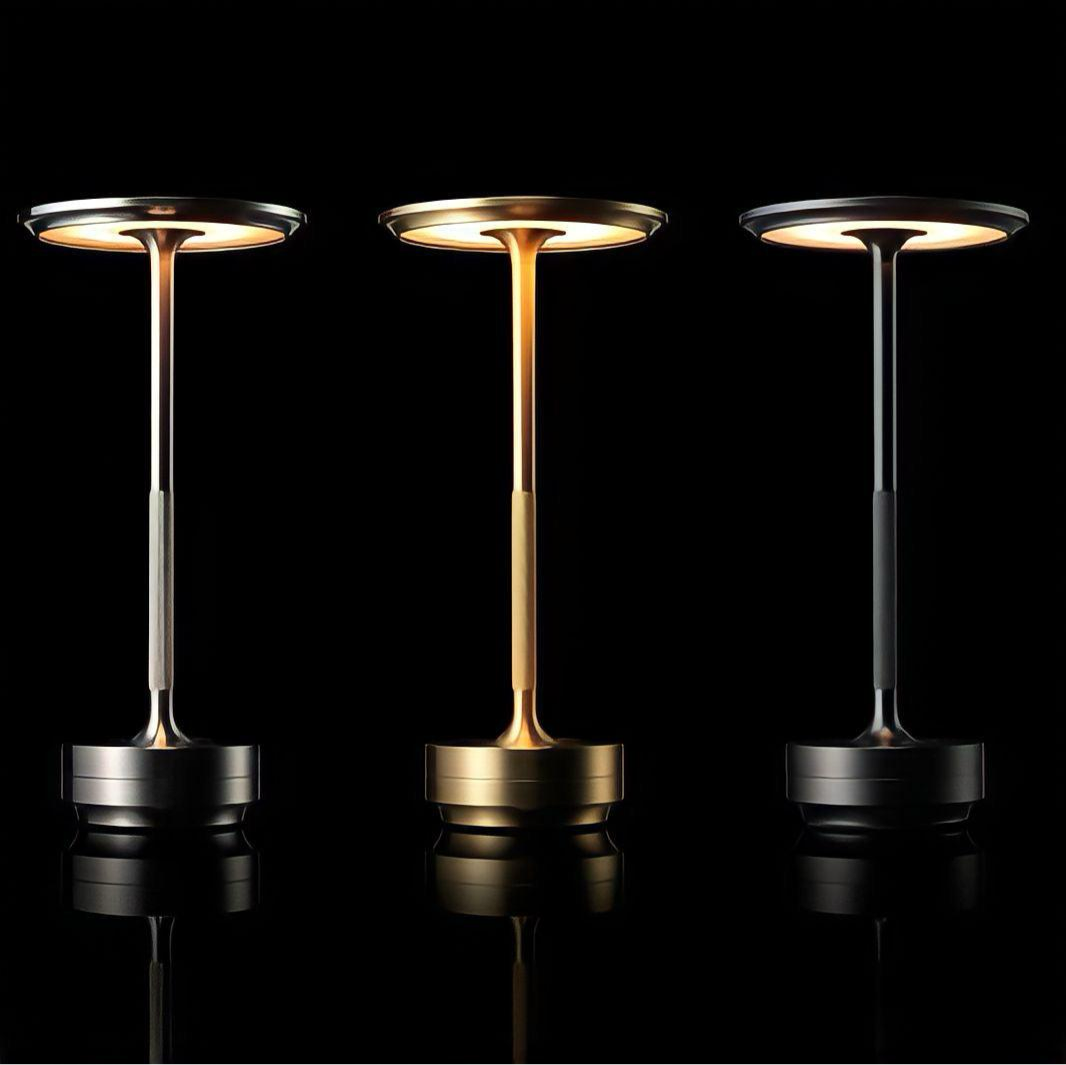 Lampe sans fil rechargeable en aluminium à variateur tactile, vue 3