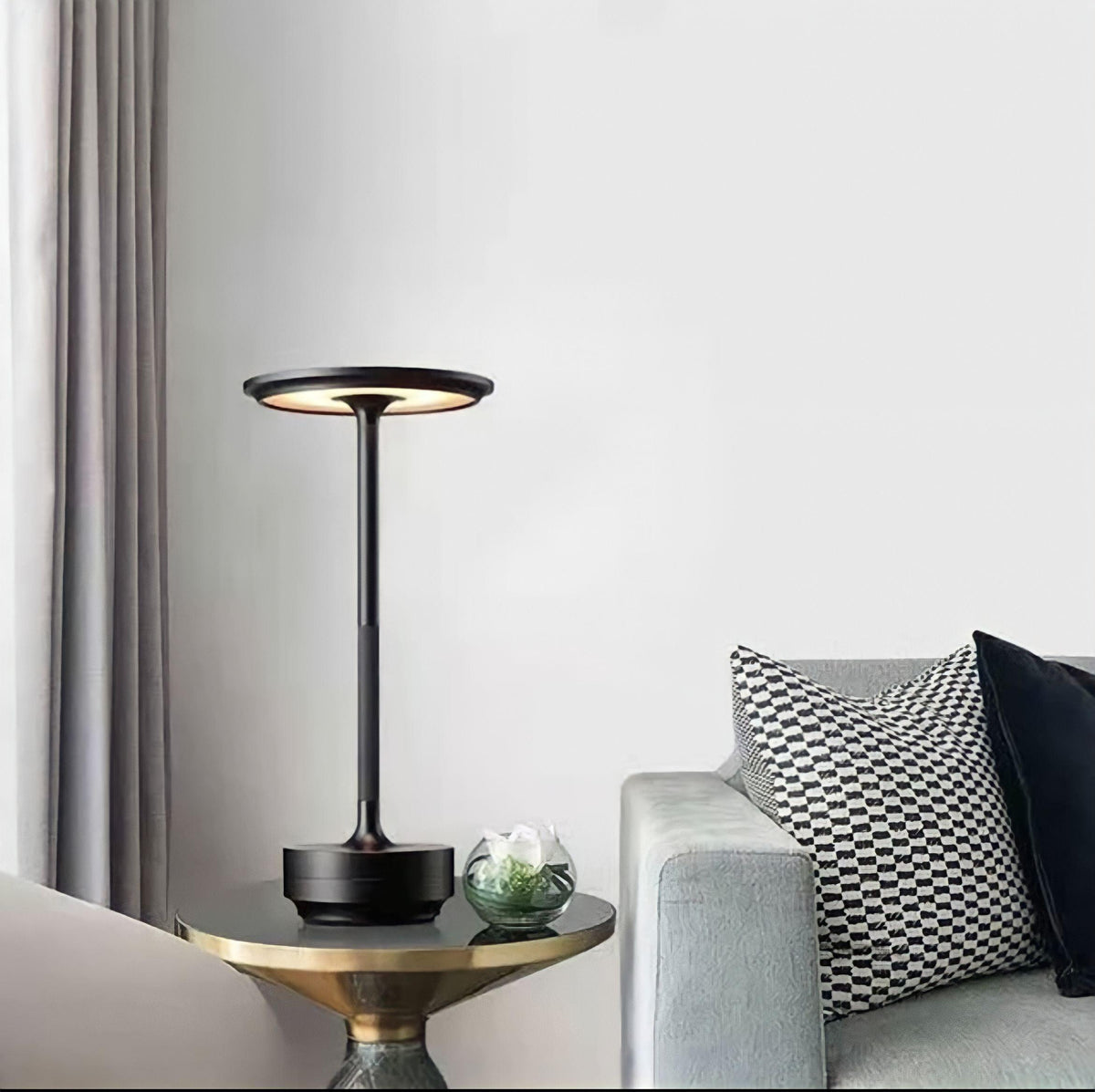 Lampe sans fil rechargeable en aluminium à variateur tactile, vue 5