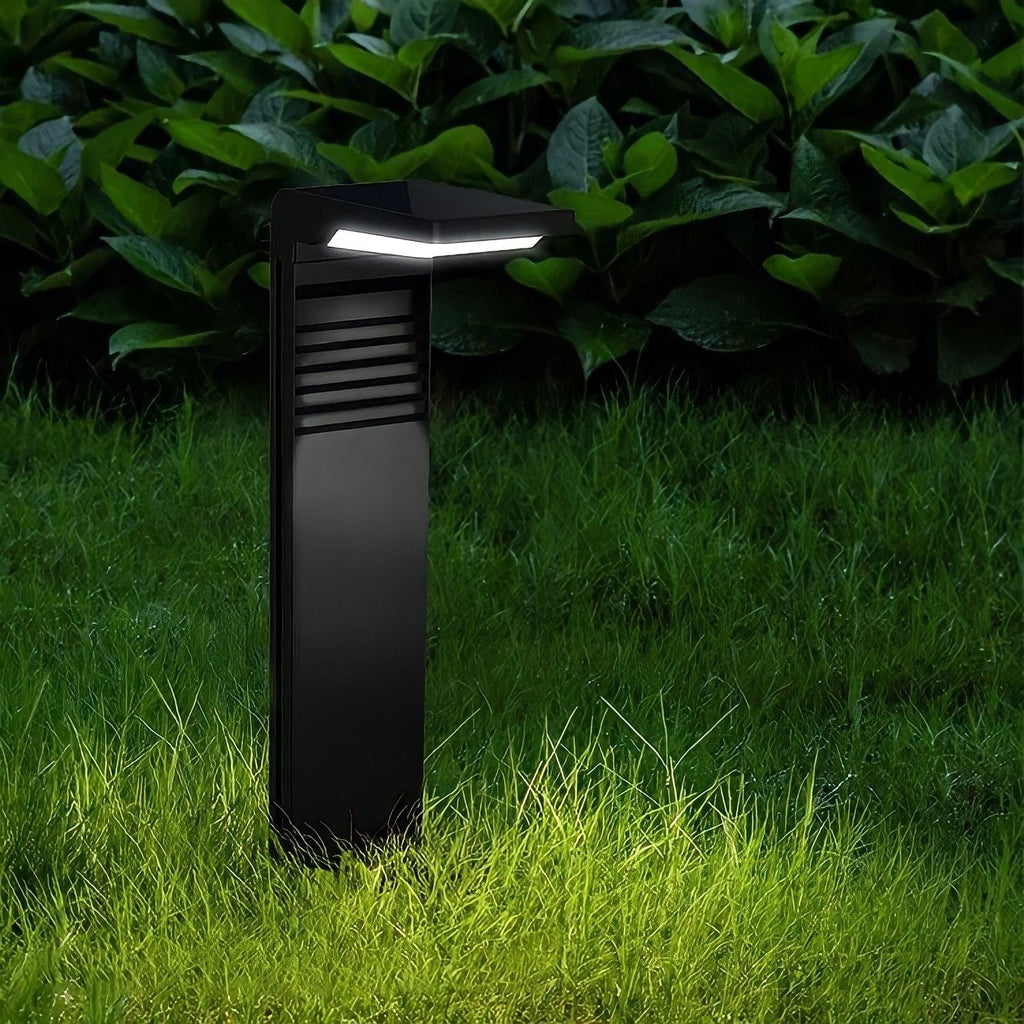 Lampe solaire extérieure noire à allumage automatique