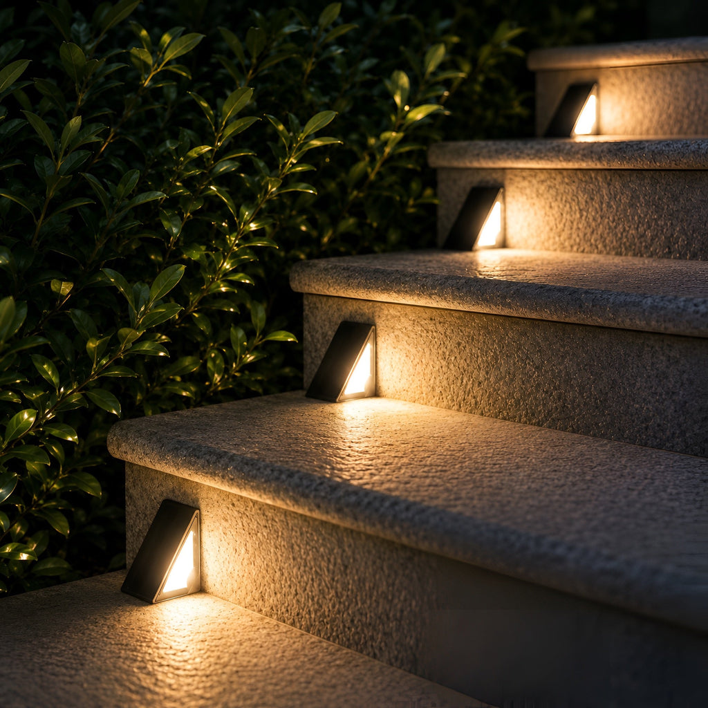 Lampe solaire pour marches d'escalier, détecteur crépusculaire, vue 3