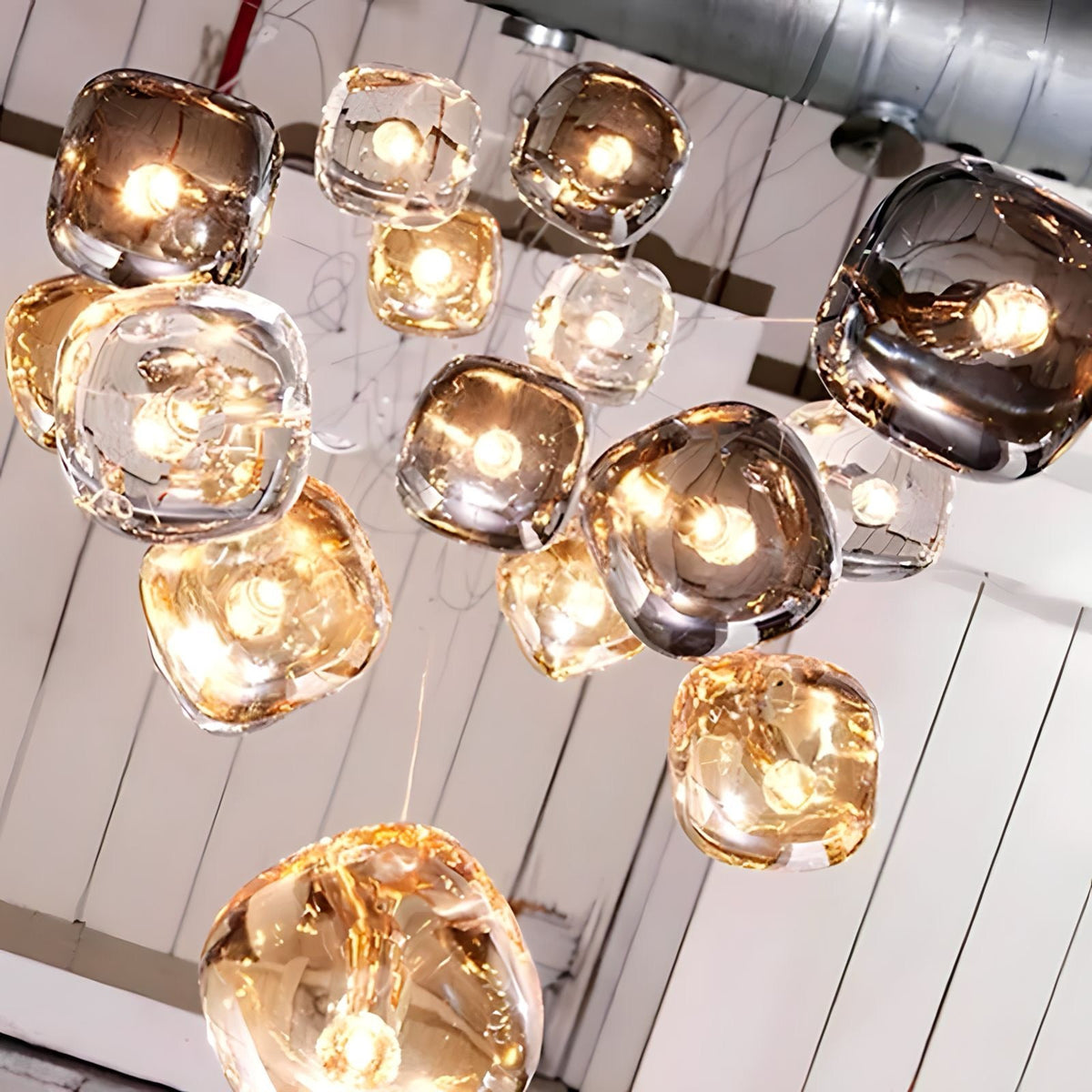 Lustre cristal K9 ambré, fumé ou transparent Vetro, vue 4