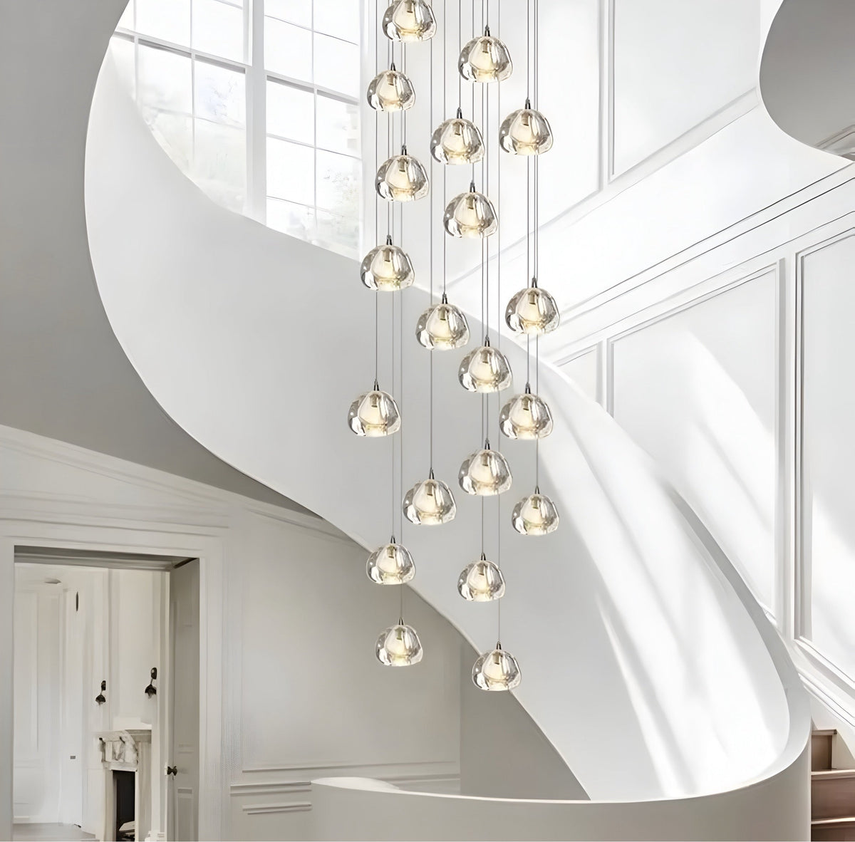 Lustre cristal K9 aux éléments en forme de cœur Fondera, vue 4