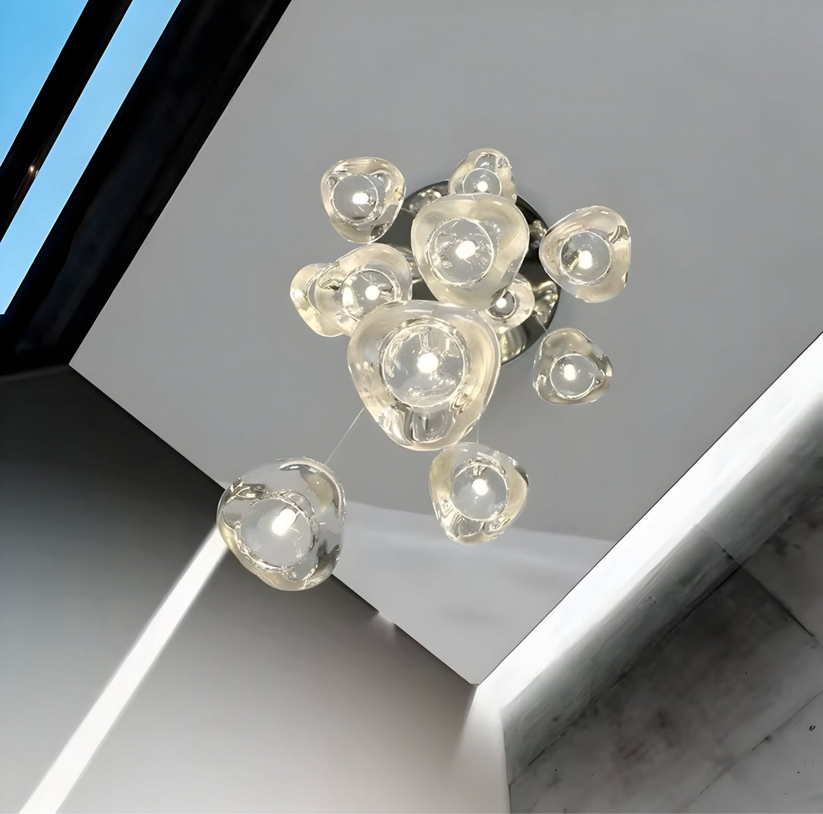 Lustre cristal K9 aux éléments en forme de cœur Fondera, vue 5