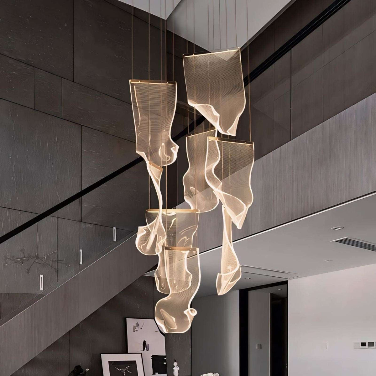 Lustre design duplex à suspensions réglables Masterclass