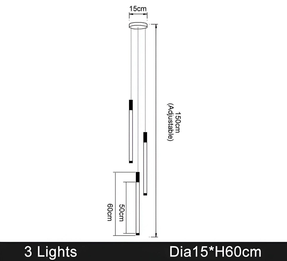 Lustre design en acier inoxydable et acrylique, 1 à 36 lumières, vue 10