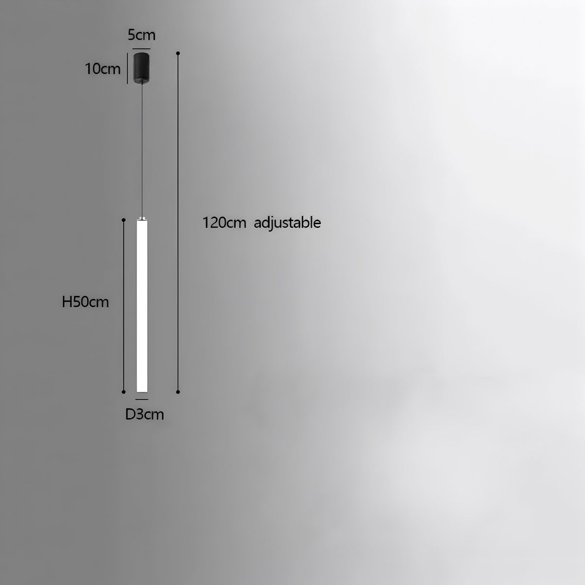 Lustre design noir modulable de 1 à 30 éléments Luxo, vue 12