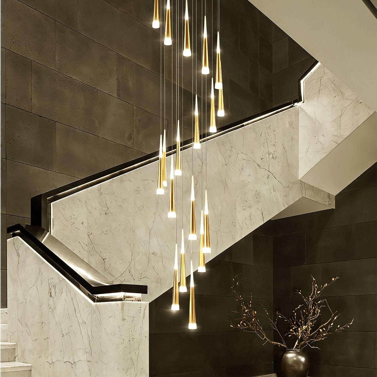 Lustre duplex à cônes lumineux, 6 à 60 éléments, vue 3