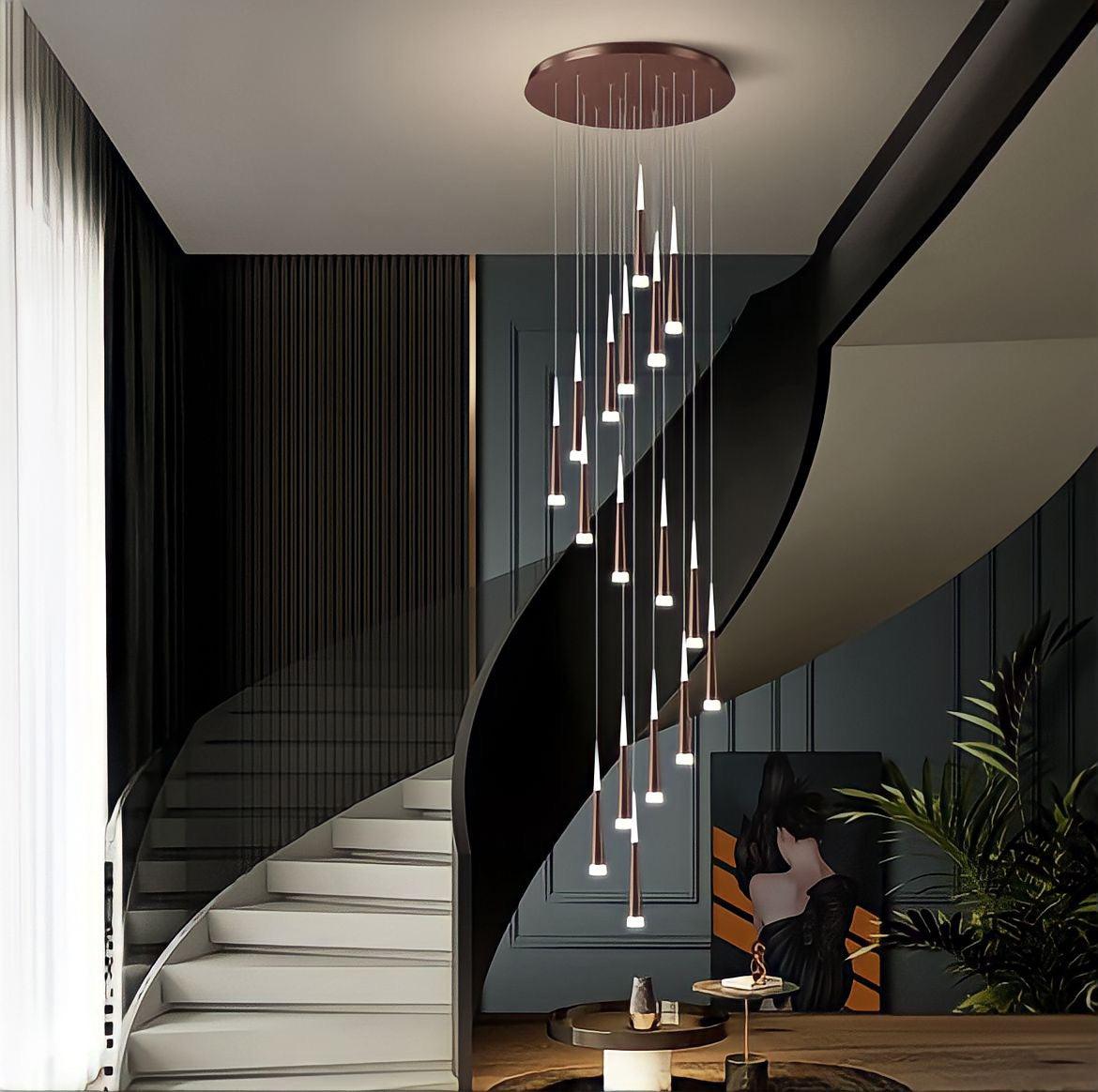 Lustre duplex à cônes lumineux, 6 à 60 éléments, vue 5