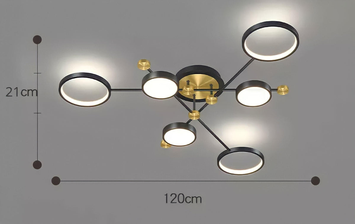 Plafonnier LED avec télécommande constellation, 4 à 8 éléments, vue 11