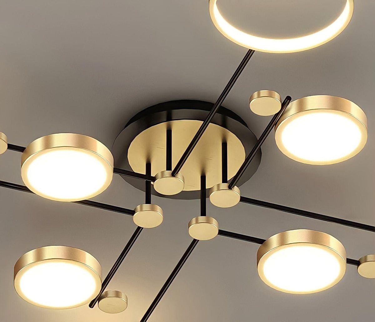 Plafonnier LED avec télécommande constellation, 4 à 8 éléments, vue 2