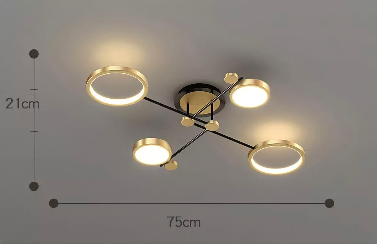 Plafonnier LED avec télécommande constellation, 4 à 8 éléments, vue 7