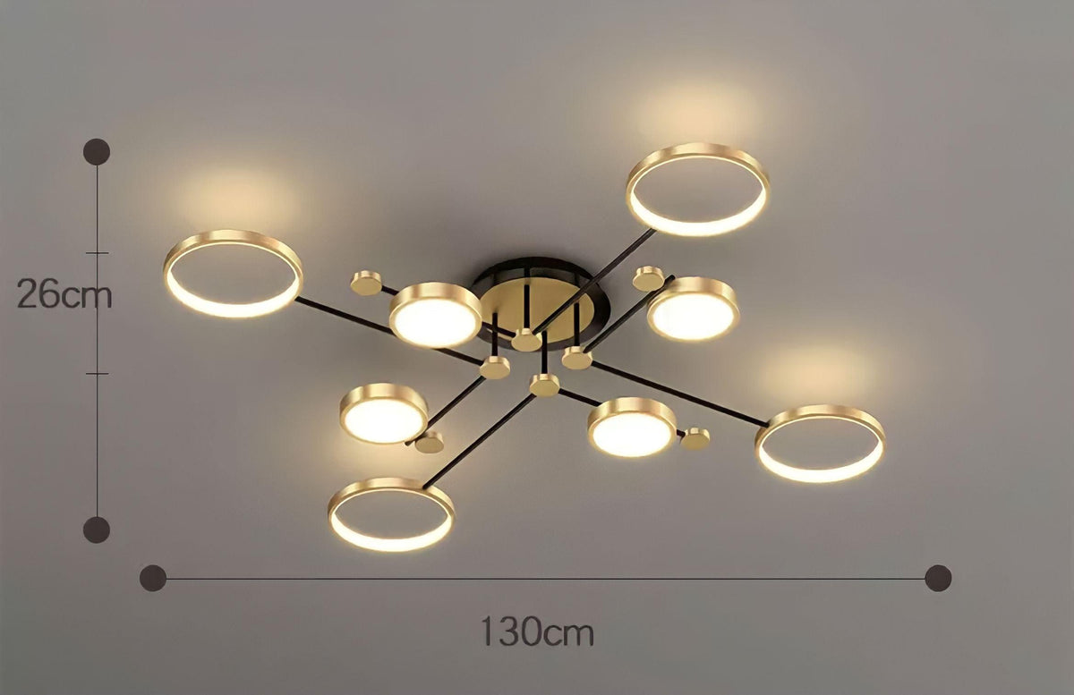 Plafonnier LED avec télécommande constellation, 4 à 8 éléments, vue 8