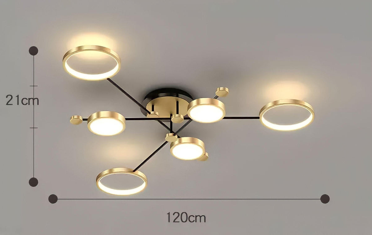 Plafonnier LED avec télécommande constellation, 4 à 8 éléments, vue 9