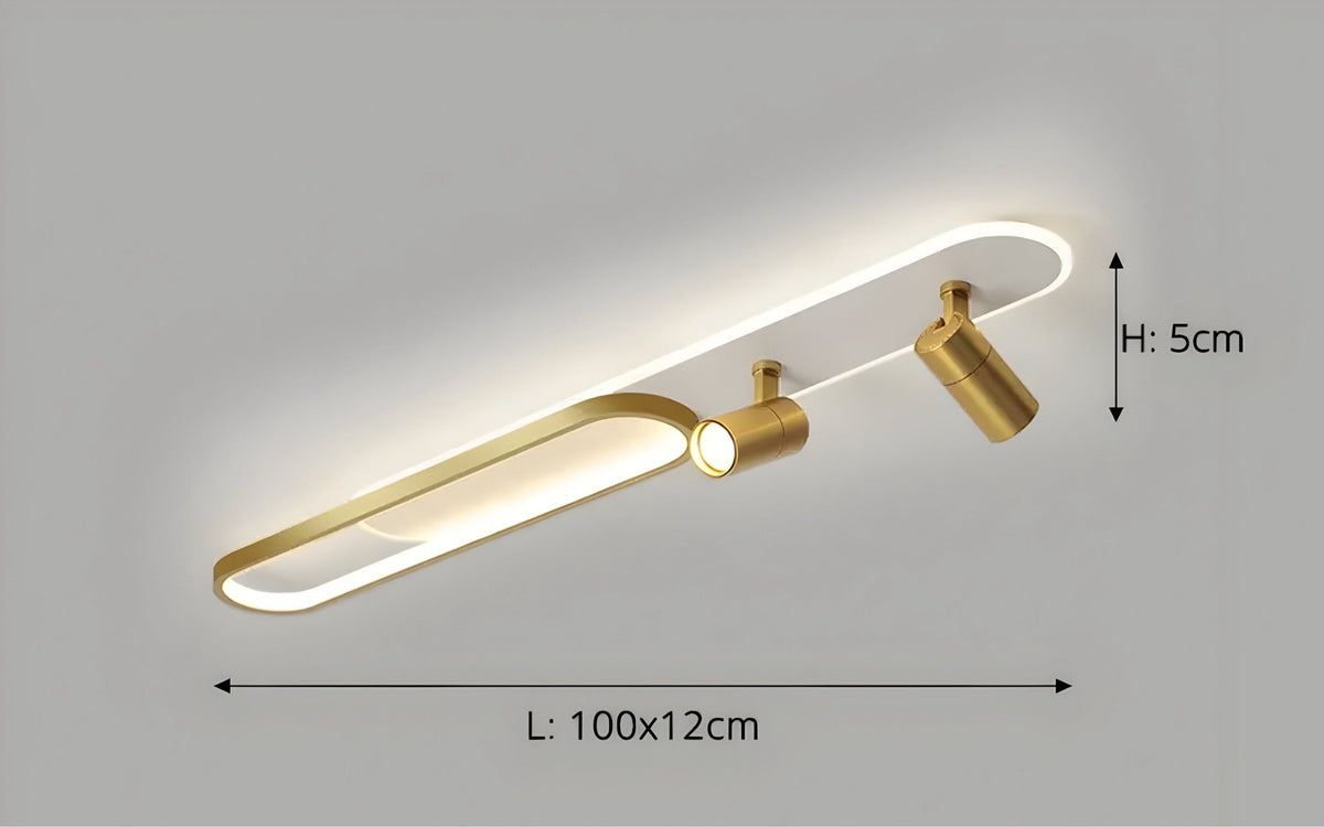 Plafonnier LED avec télécommande et spots orientables Ustrala, vue 18