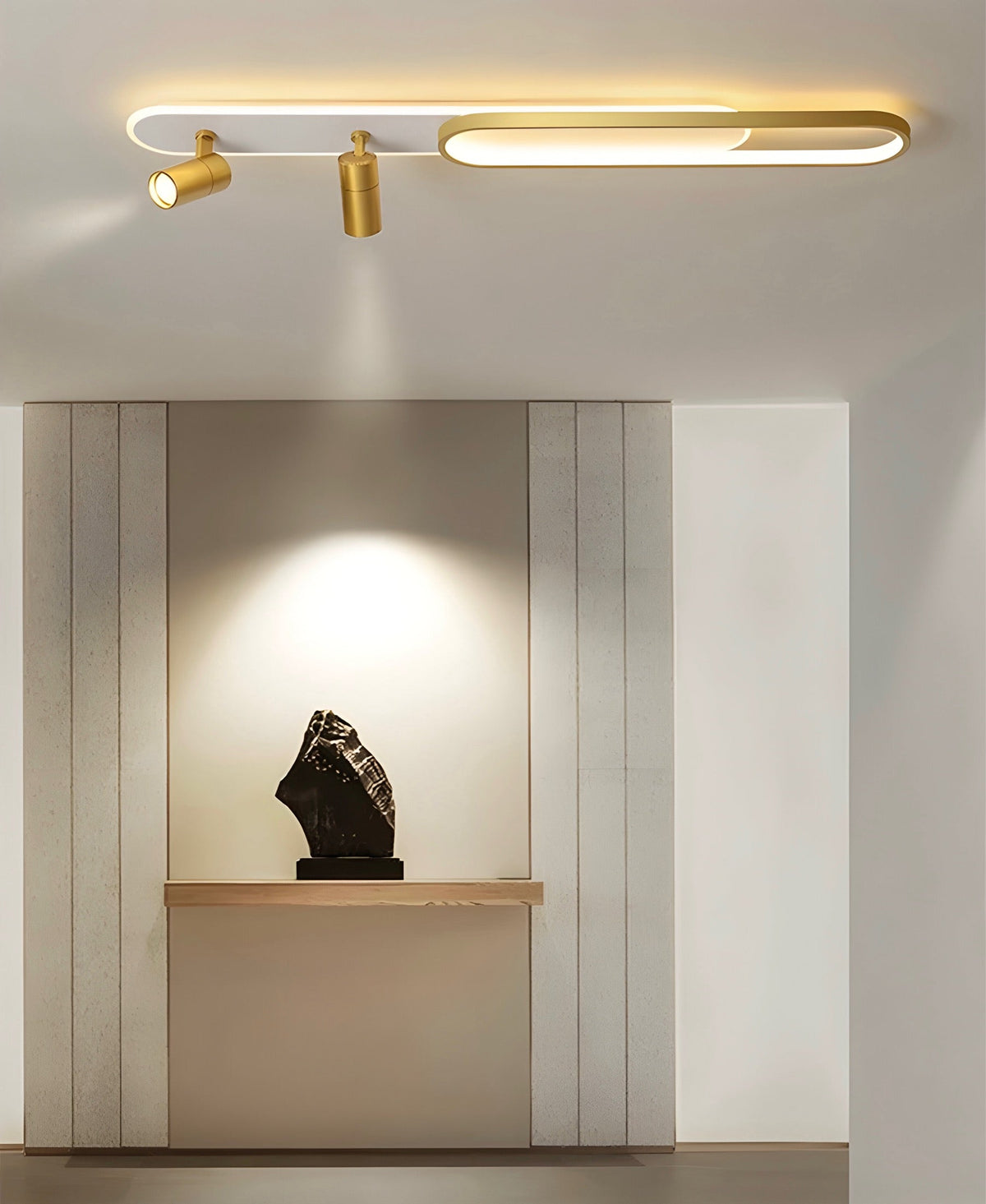 Plafonnier LED avec télécommande et spots orientables Ustrala, vue 5