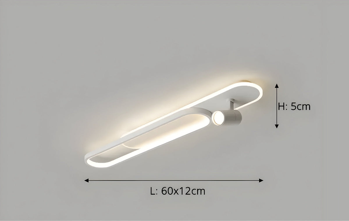 Plafonnier LED avec télécommande et spots orientables Ustrala, vue 8