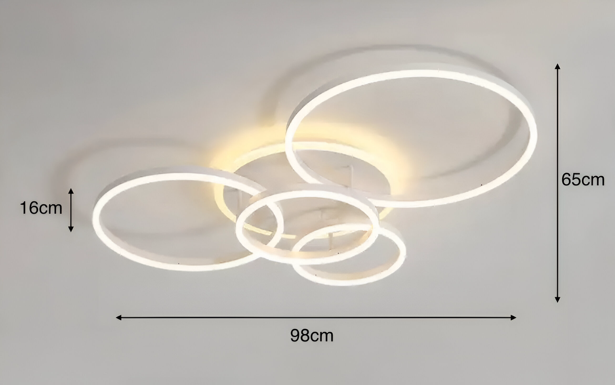 Plafonnier LED avec télécommande Halo, de 3 à 6 éléments, vue 12