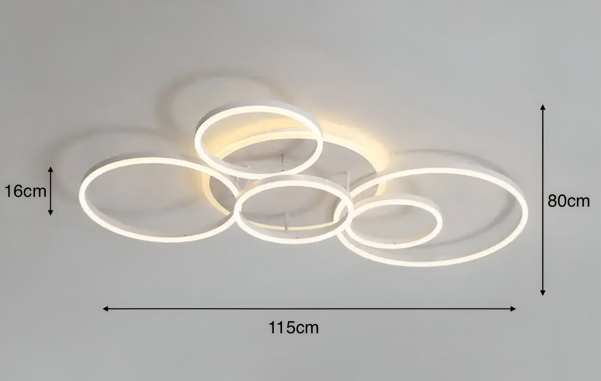 Plafonnier LED avec télécommande Halo, de 3 à 6 éléments, vue 13