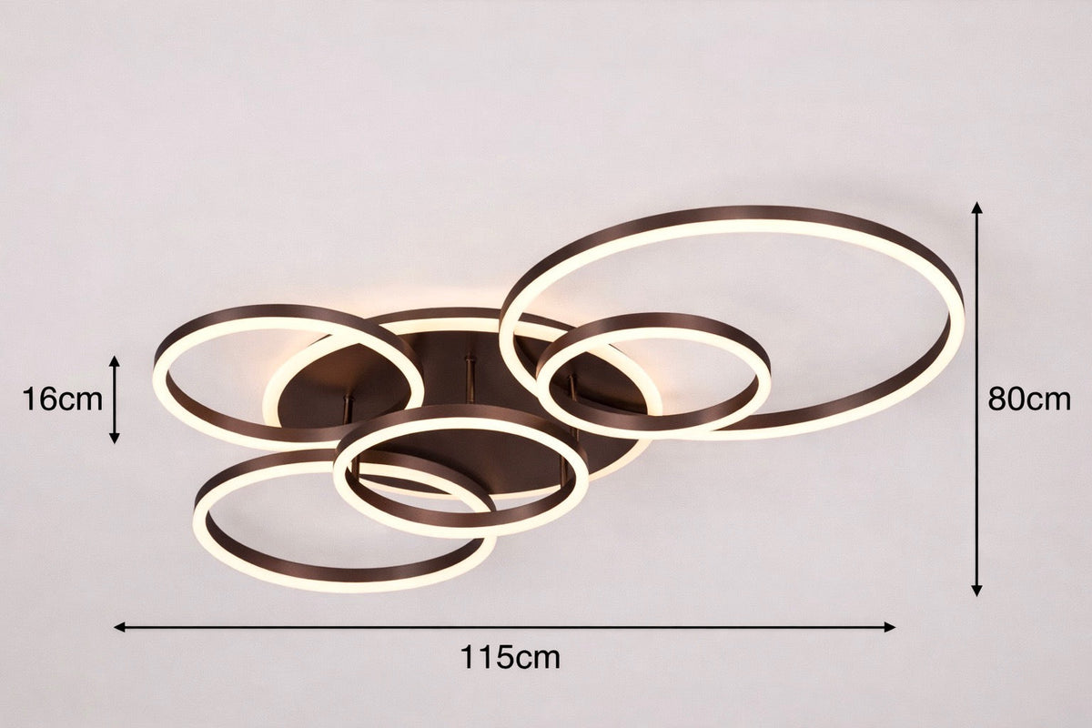 Plafonnier LED avec télécommande Halo, de 3 à 6 éléments, vue 19