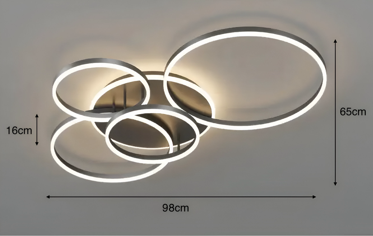 Plafonnier LED avec télécommande Halo, de 3 à 6 éléments, vue 9