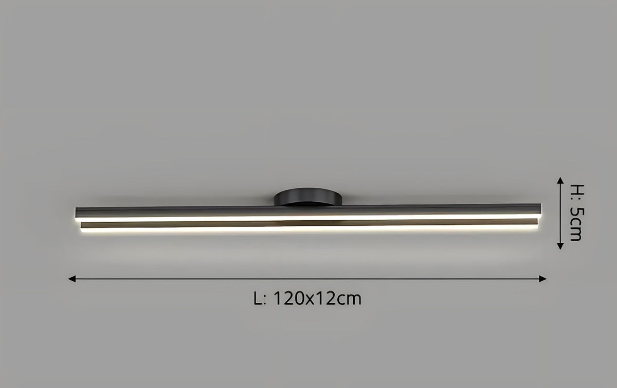 Plafonnier LED avec télécommande rectangulaire fin Aisle, vue 13