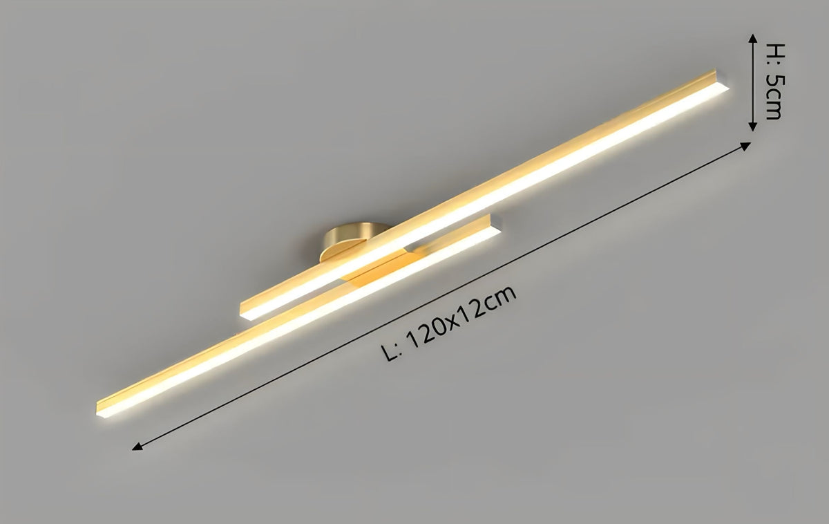 Plafonnier LED avec télécommande rectangulaire fin Aisle, vue 15
