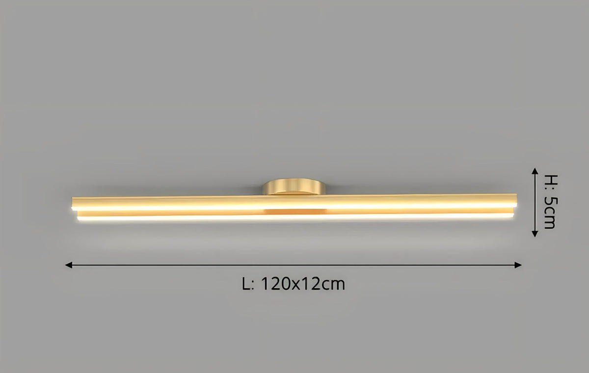 Plafonnier LED avec télécommande rectangulaire fin Aisle, vue 17