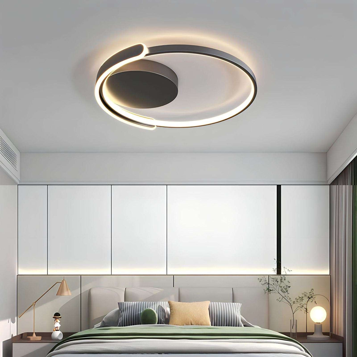 Plafonnier LED avec télécommande rond et extra-plat Taos